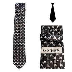 Black Tie Geek Retro Tie - 100% Polyester
